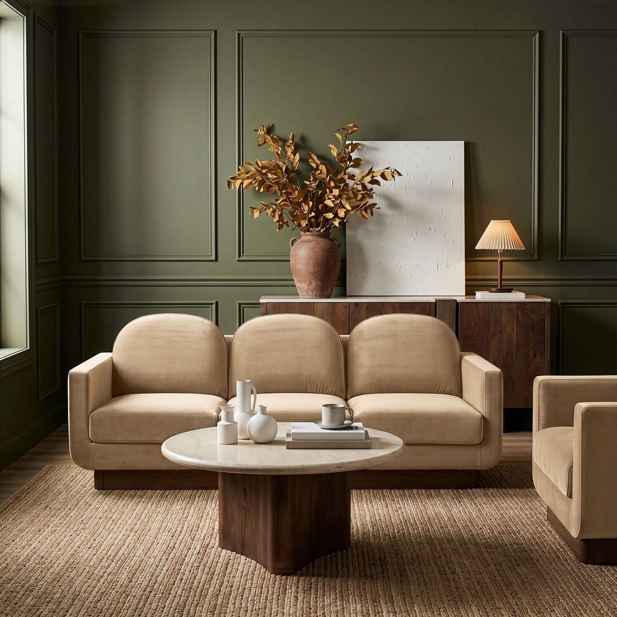 Diviento - Velvet Performance Fabric Upholstered Sofa - Urban Living Furniture (Los Angeles, CA)