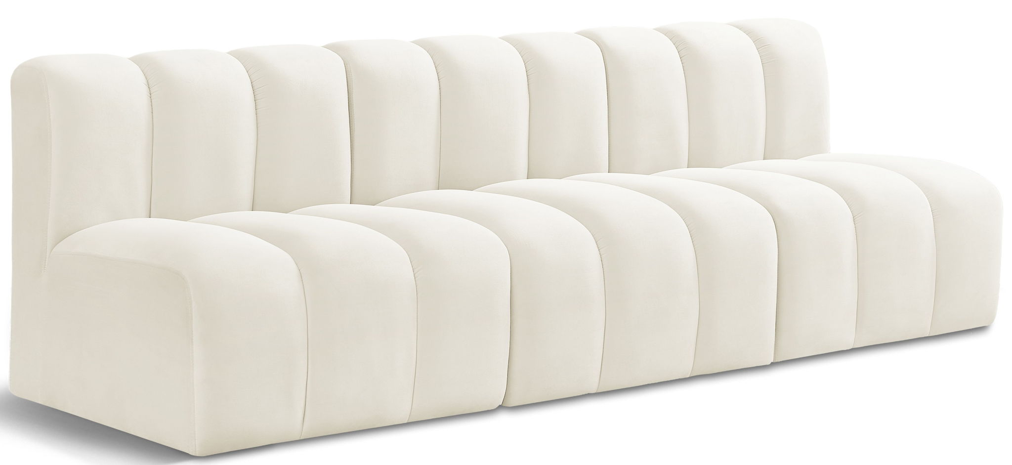 Arc - Velvet 3 Seats Modular Sofa - Urban Living Furniture (Los Angeles, CA)
