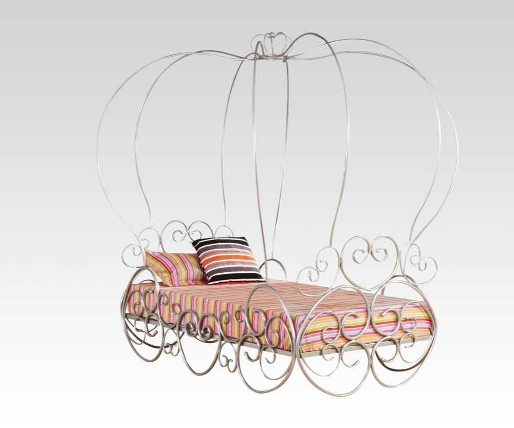 Priya - Twin Bed - Silver - Urban Living Furniture (Los Angeles, CA)