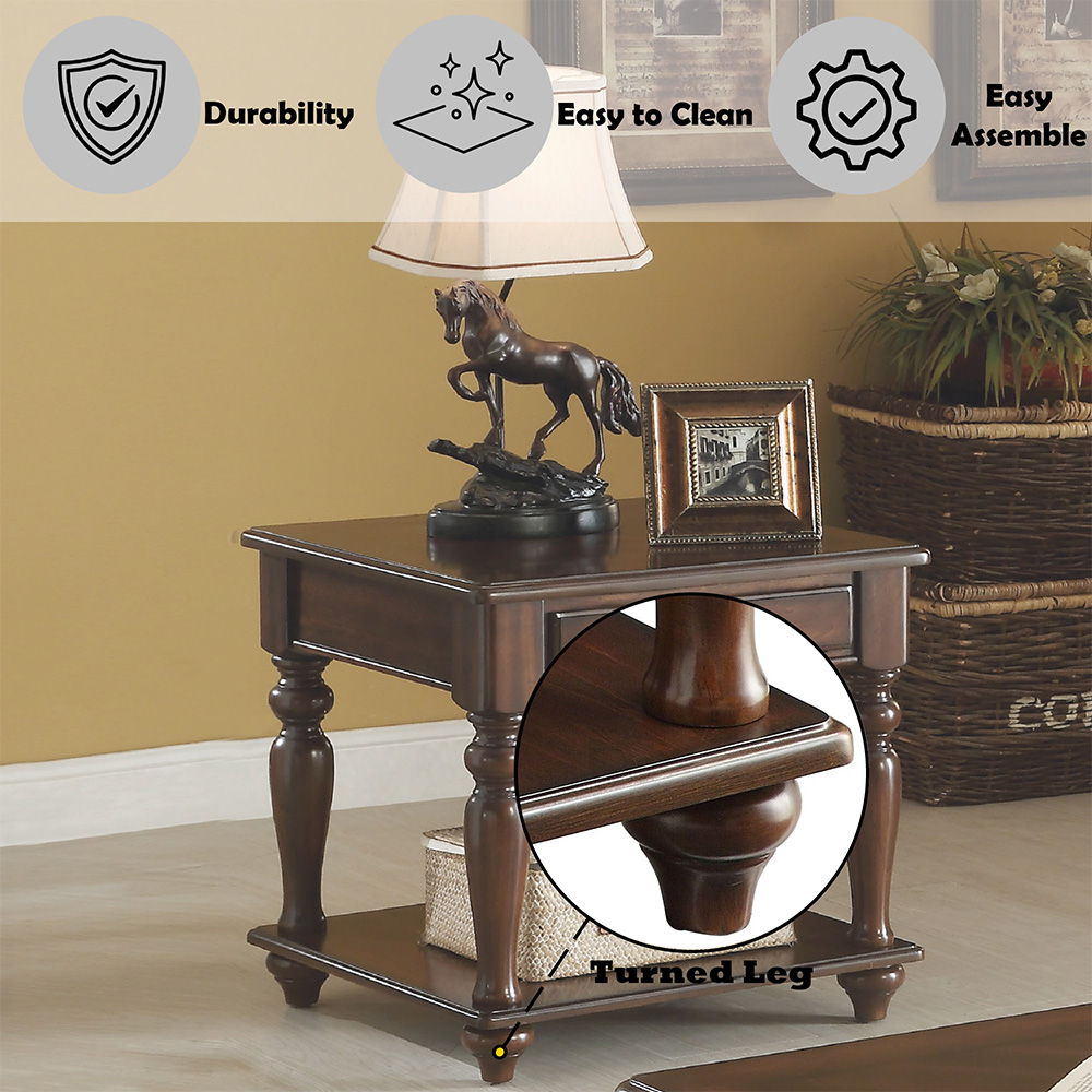 Farrel - End Table - Walnut - Urban Living Furniture (Los Angeles, CA)