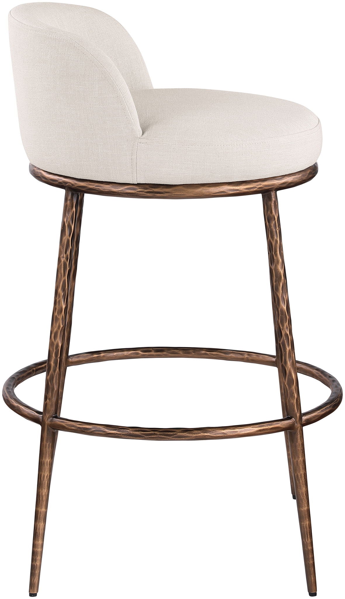 Ferro - Performance Fabric Upholstered Bar Stool - Antique Bronze - Urban Living Furniture (Los Angeles, CA)