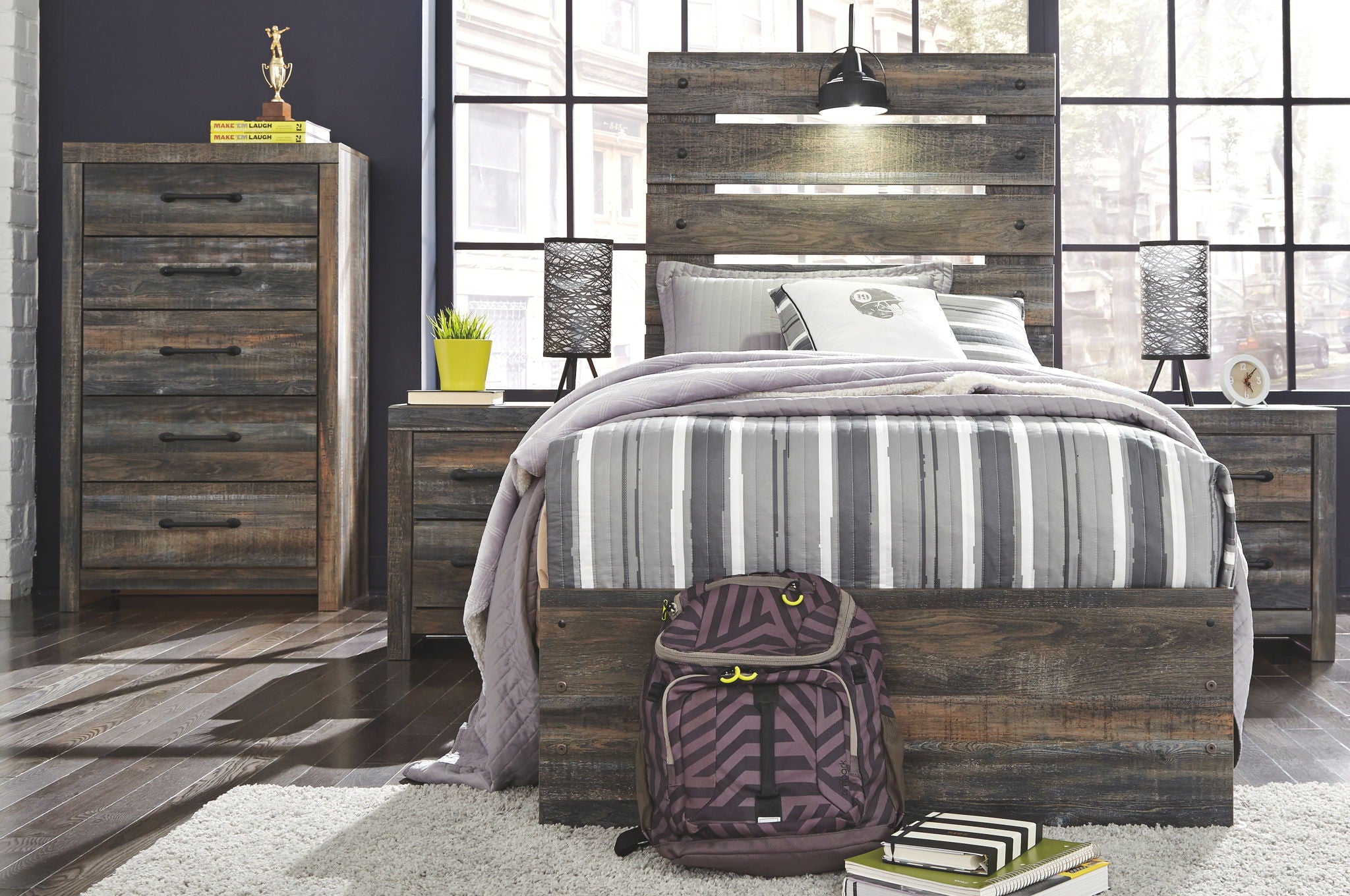 Drystan - Panel Bed - Urban Living Furniture (Los Angeles, CA)