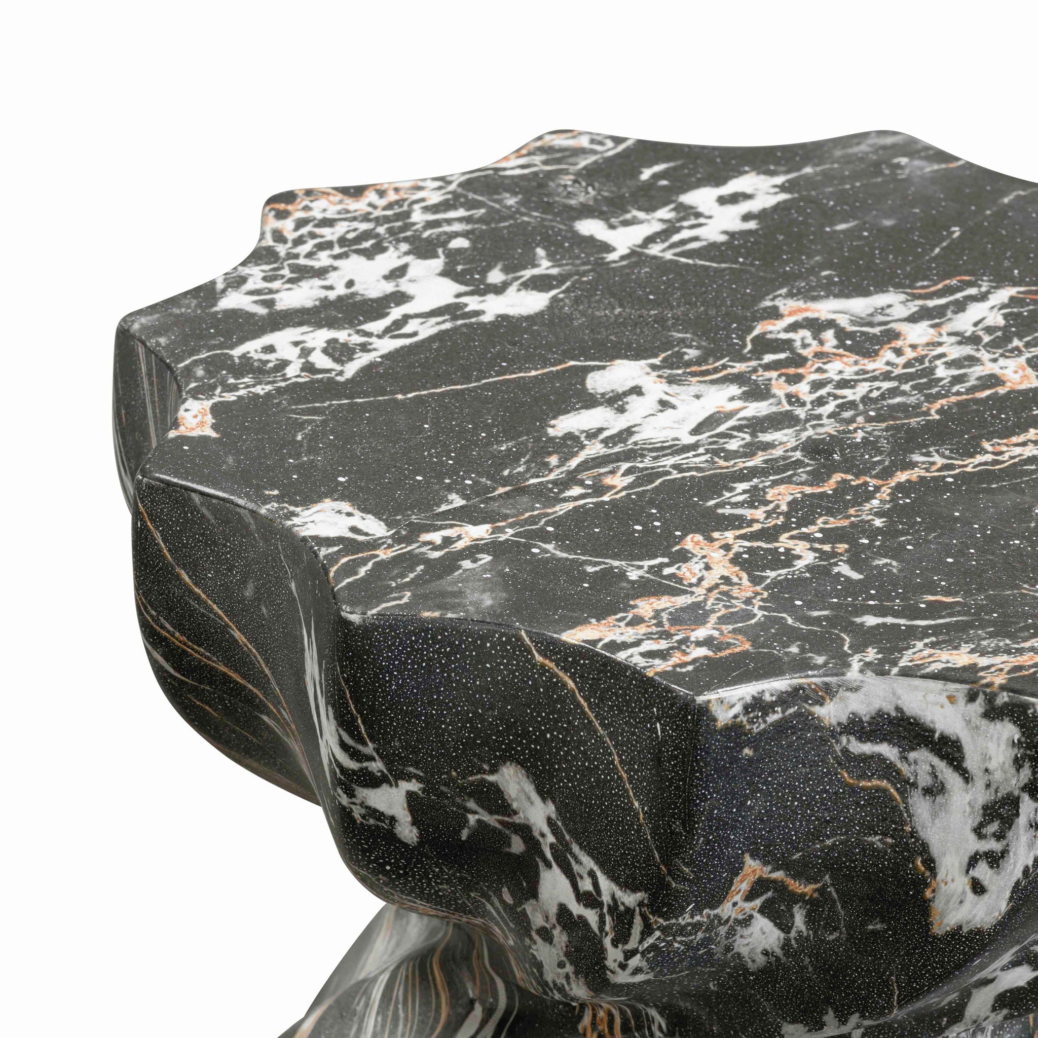 Turin - Faux Marble Indoor / Outdoor Concrete Stool - Urban Living Furniture (Los Angeles, CA)
