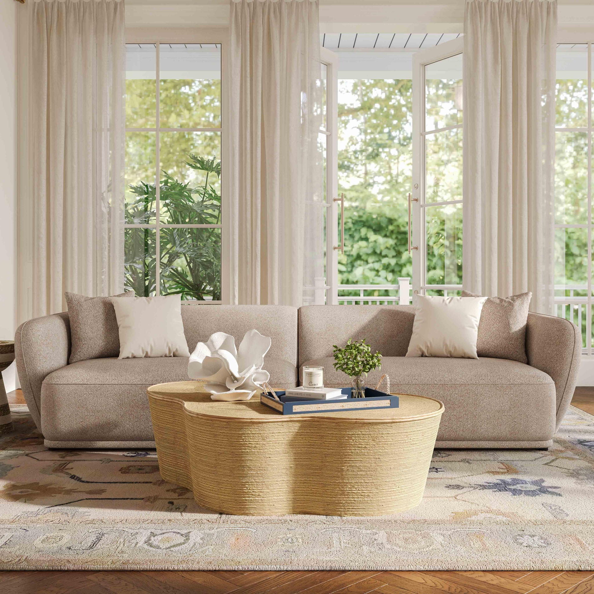 Sylvie - 4-Seater Sofa - Cream - Urban Living Furniture (Los Angeles, CA)