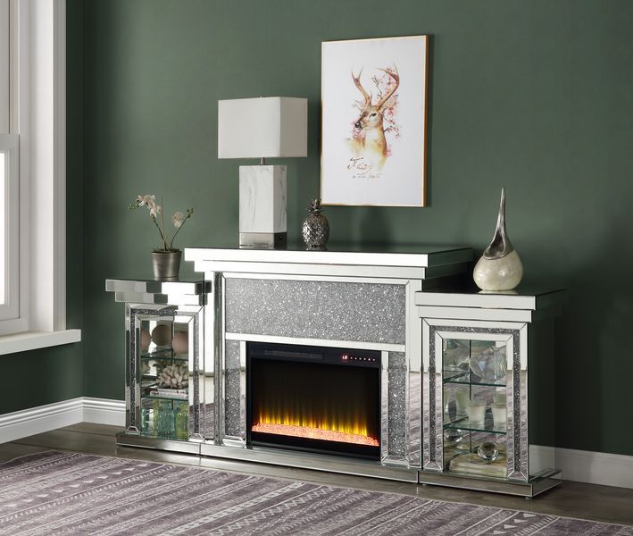 Noralie - Fireplace - Mirrored - Wood - Urban Living Furniture (Los Angeles, CA)
