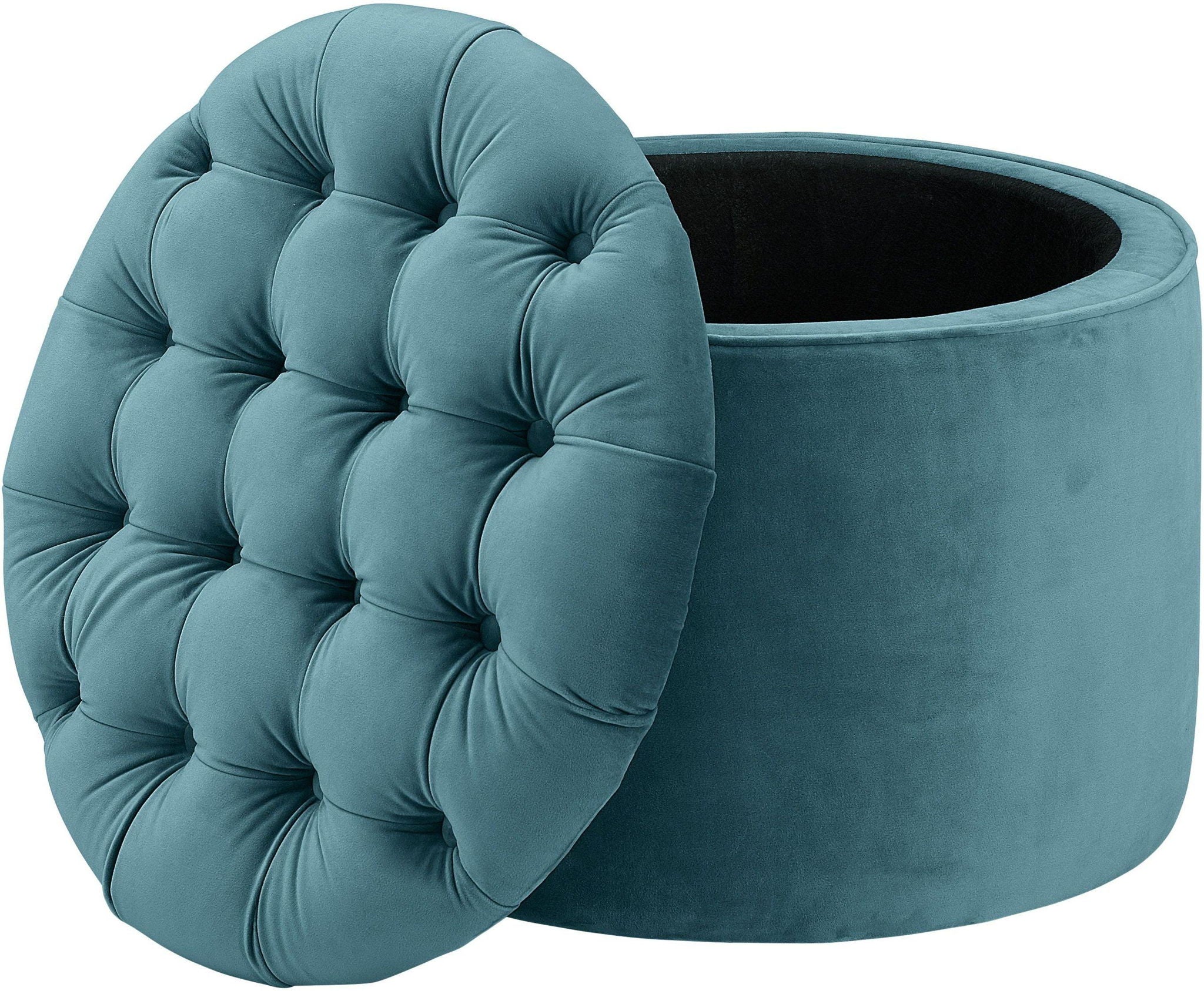 Queen - Velvet Storage Ottoman - Urban Living Furniture (Los Angeles, CA)