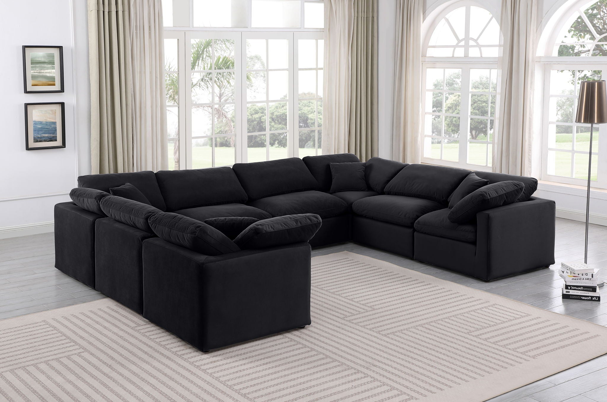 Indulge - Velvet 8 Piece Modular Sectional - Urban Living Furniture (Los Angeles, CA)