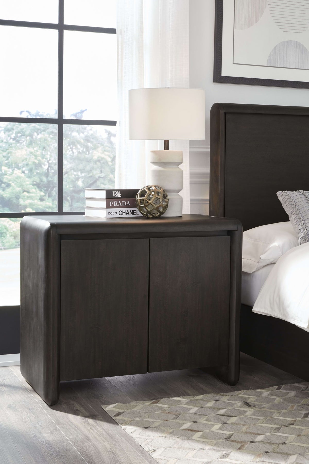 Xolani - Two Door Acacia Wood Cabinet - Jaguar