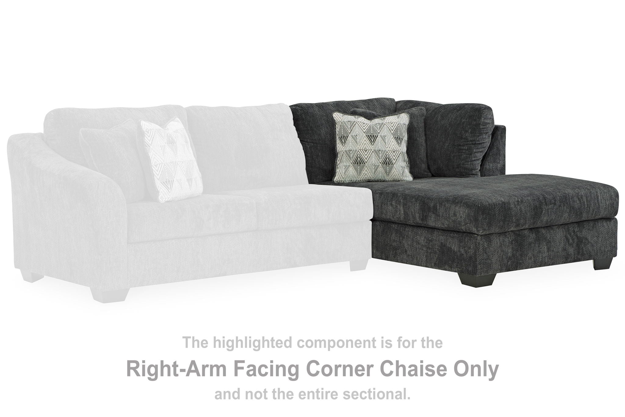 Biddeford - Shadow - Raf Corner Chaise - Urban Living Furniture (Los Angeles, CA)