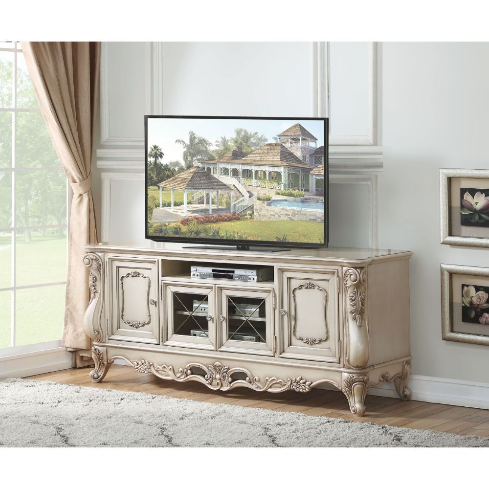 Gorsedd - TV Stand - Antique White - Urban Living Furniture (Los Angeles, CA)
