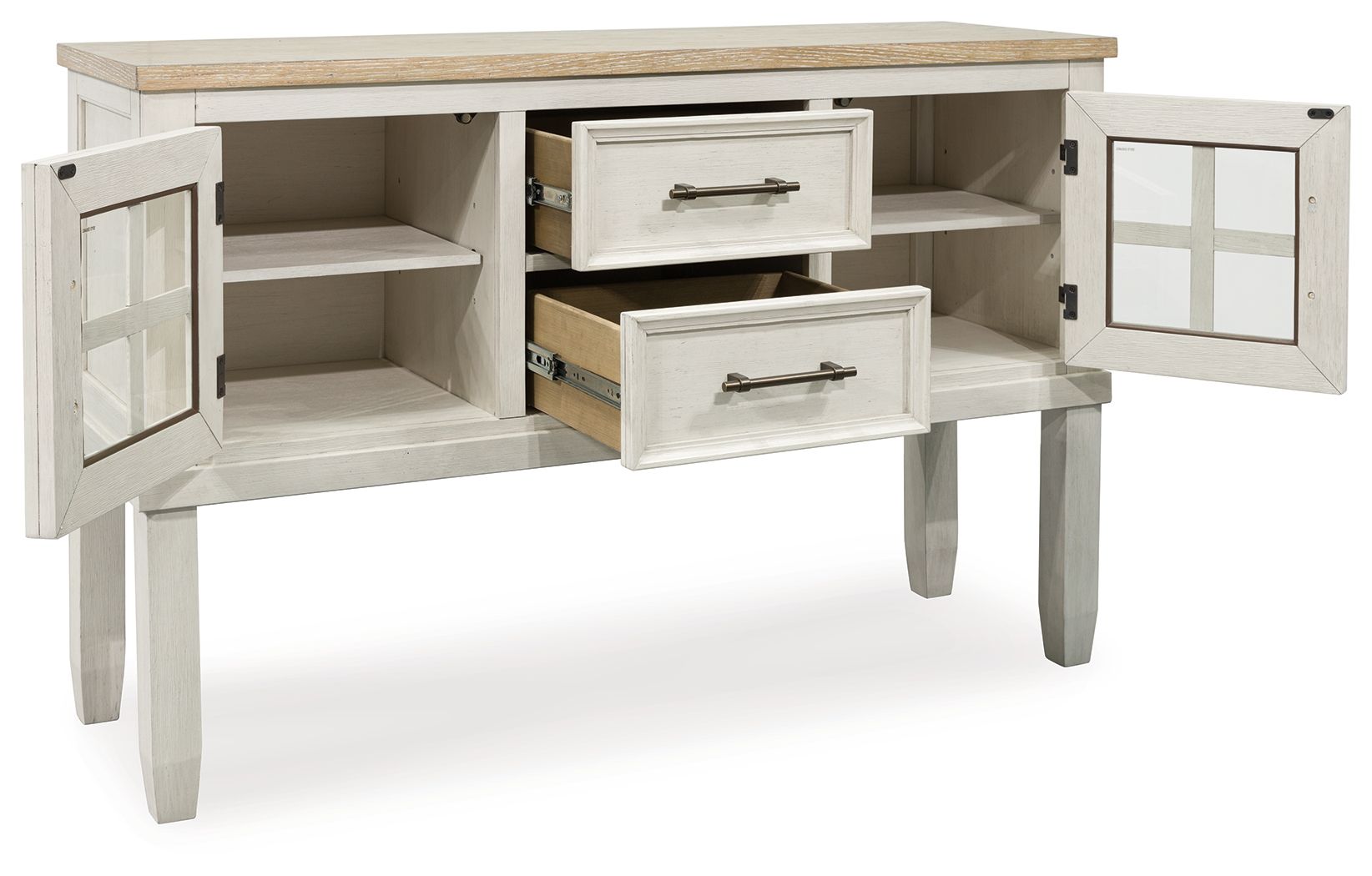 Shaybrock - Antique White / Brown - Dining Room Server - Urban Living Furniture (Los Angeles, CA)