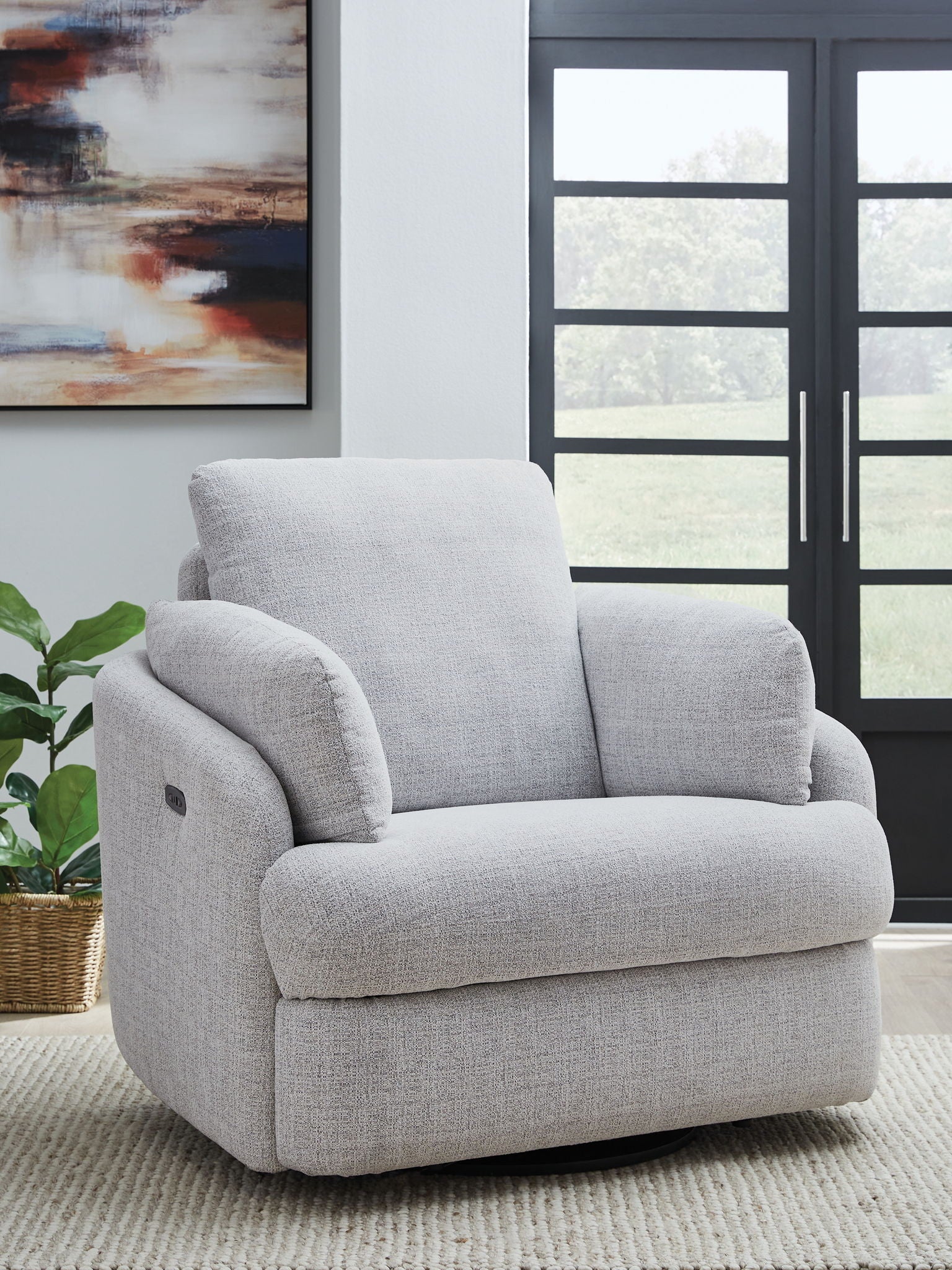 Alainmont Next-Gen Nuvella - Swivel Power Recliner - Urban Living Furniture (Los Angeles, CA)