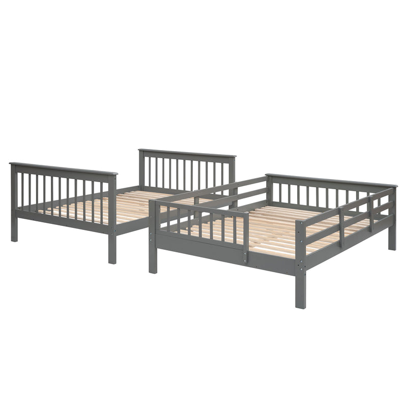 Stairway Bunk Bed With Storage And Guard Rail For Bedroom