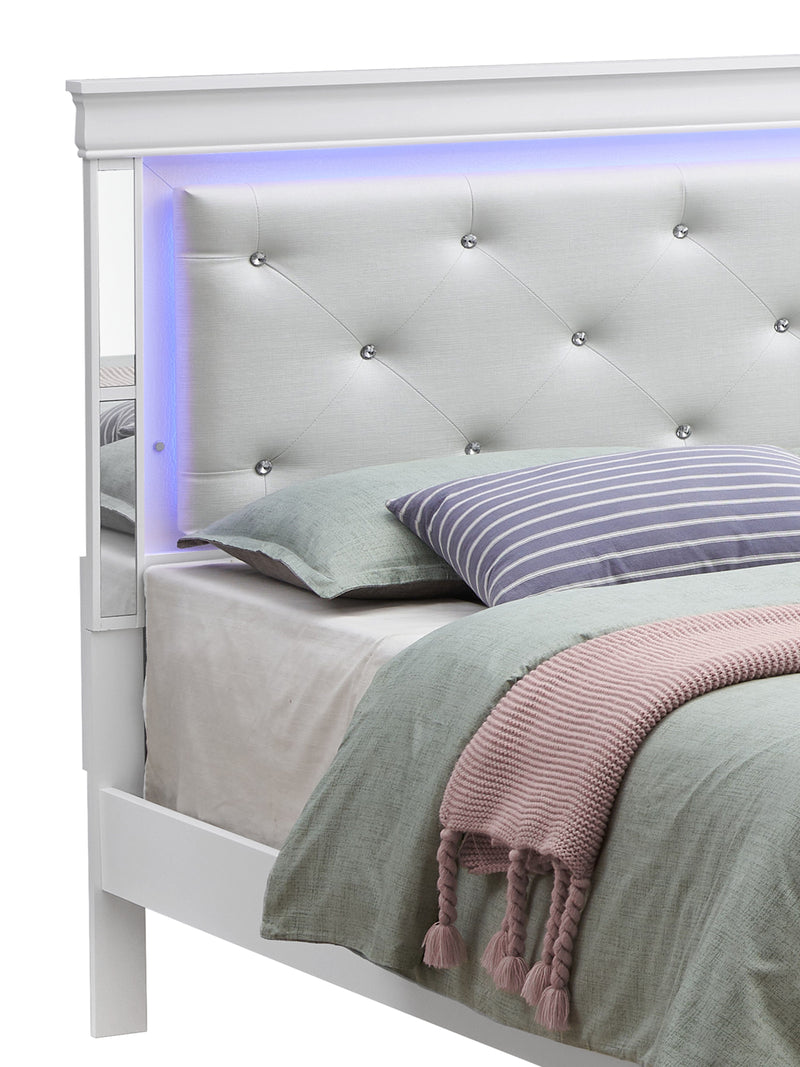Bed With LED Light Accents Headboard - Urban Living Furniture (Los Angeles, CA)