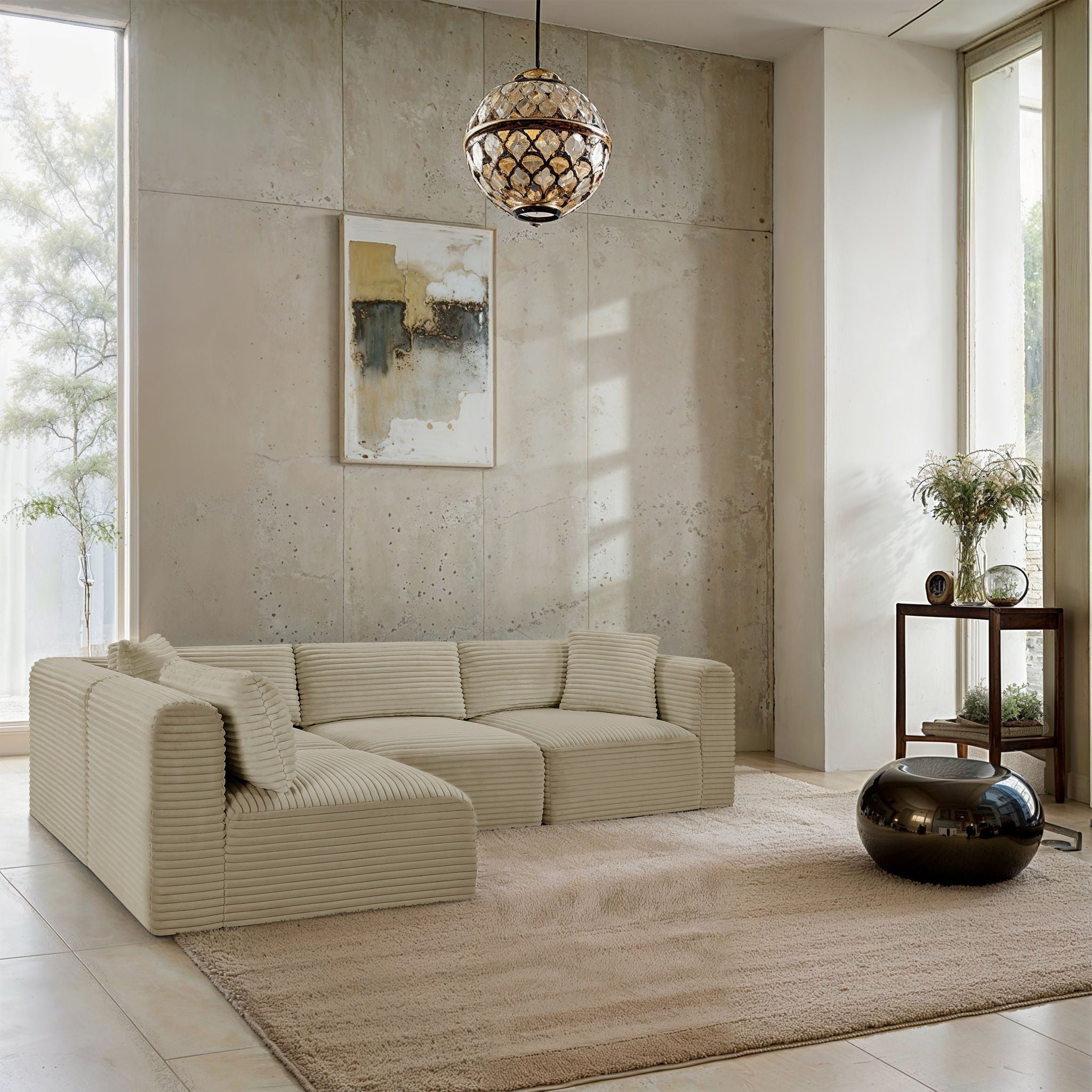 Shaggy - 4 Piece Modular Sectional - Urban Living Furniture (Los Angeles, CA)