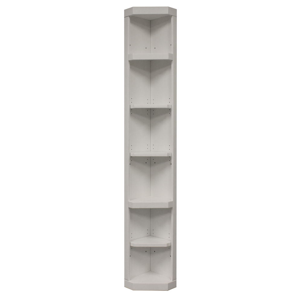 Catalina - Outside Corner Bookcase - Cottage White - Urban Living Furniture (Los Angeles, CA)