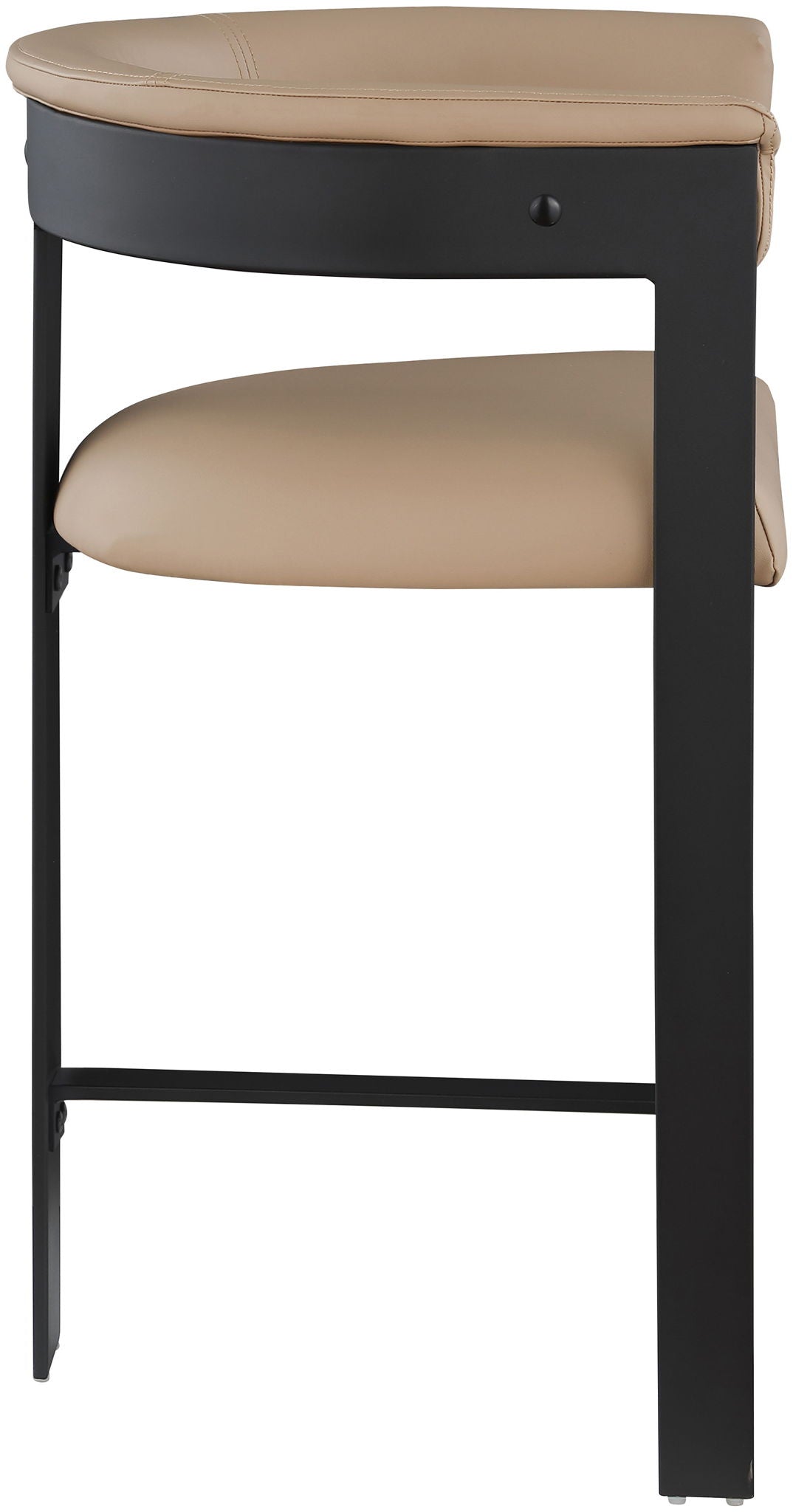 Romeo - Faux Leather Counter Stool With Black Base (Set of 2) - Urban Living Furniture (Los Angeles, CA)