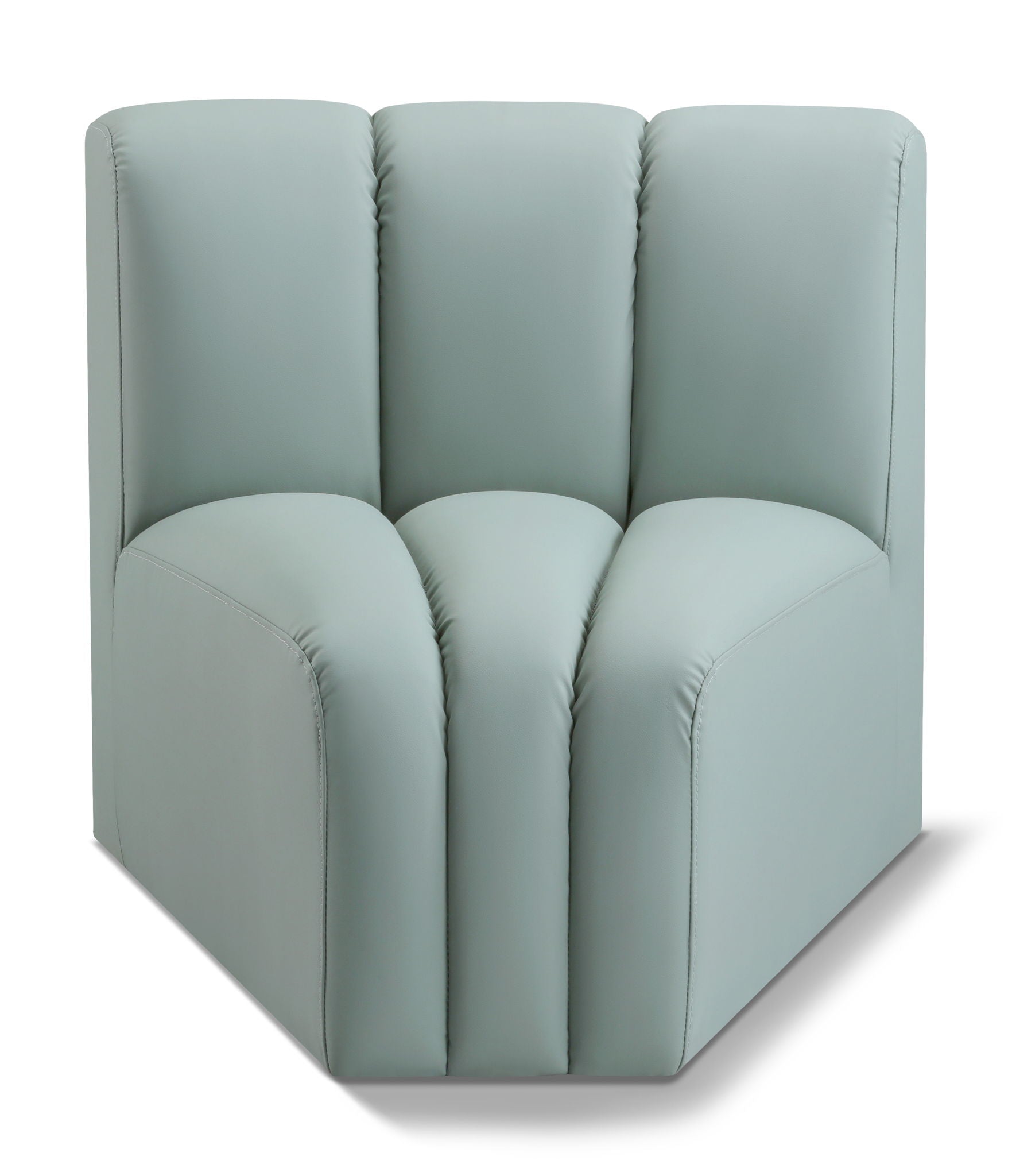 Arc - Faux Leather Curved Corner Chair - Urban Living Furniture (Los Angeles, CA)