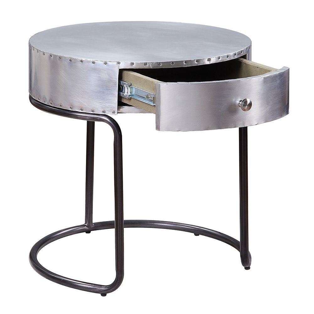 Brancaster - 21" End Table - Aluminum - Urban Living Furniture (Los Angeles, CA)