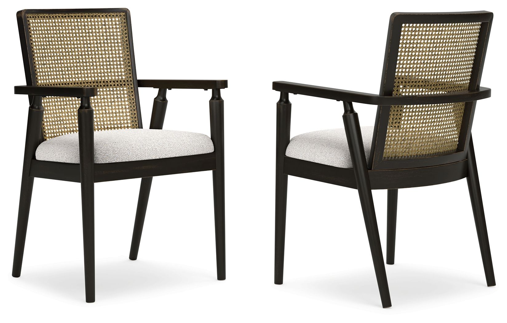 Galliden - Black - Dining Upholstered Arm Chair (Set of 2) - Urban Living Furniture (Los Angeles, CA)