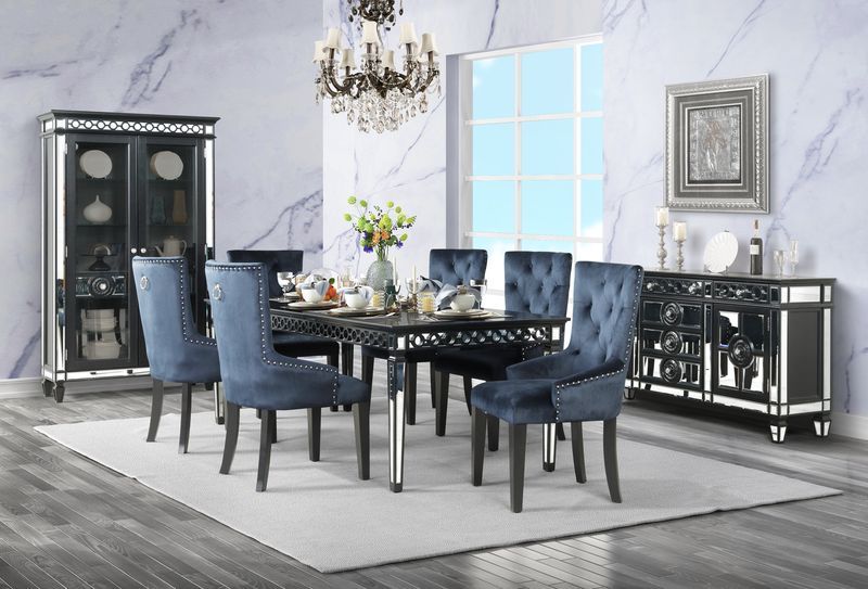 Varian II - Server - Black & Sliver Finish - Urban Living Furniture (Los Angeles, CA)