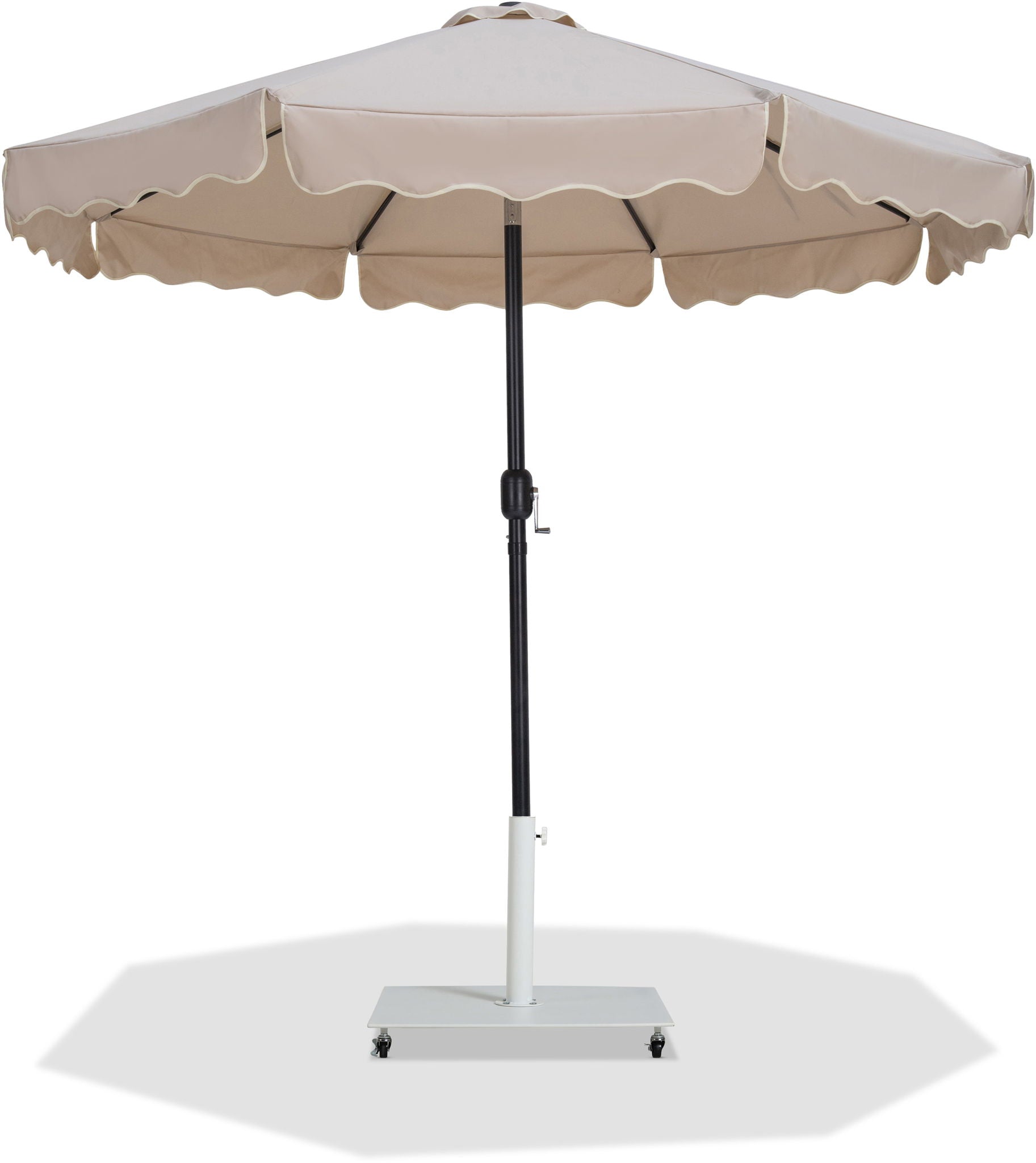 Amalfi - Aluminum Patio Umbrella - White Base / Black Pole - Urban Living Furniture (Los Angeles, CA)