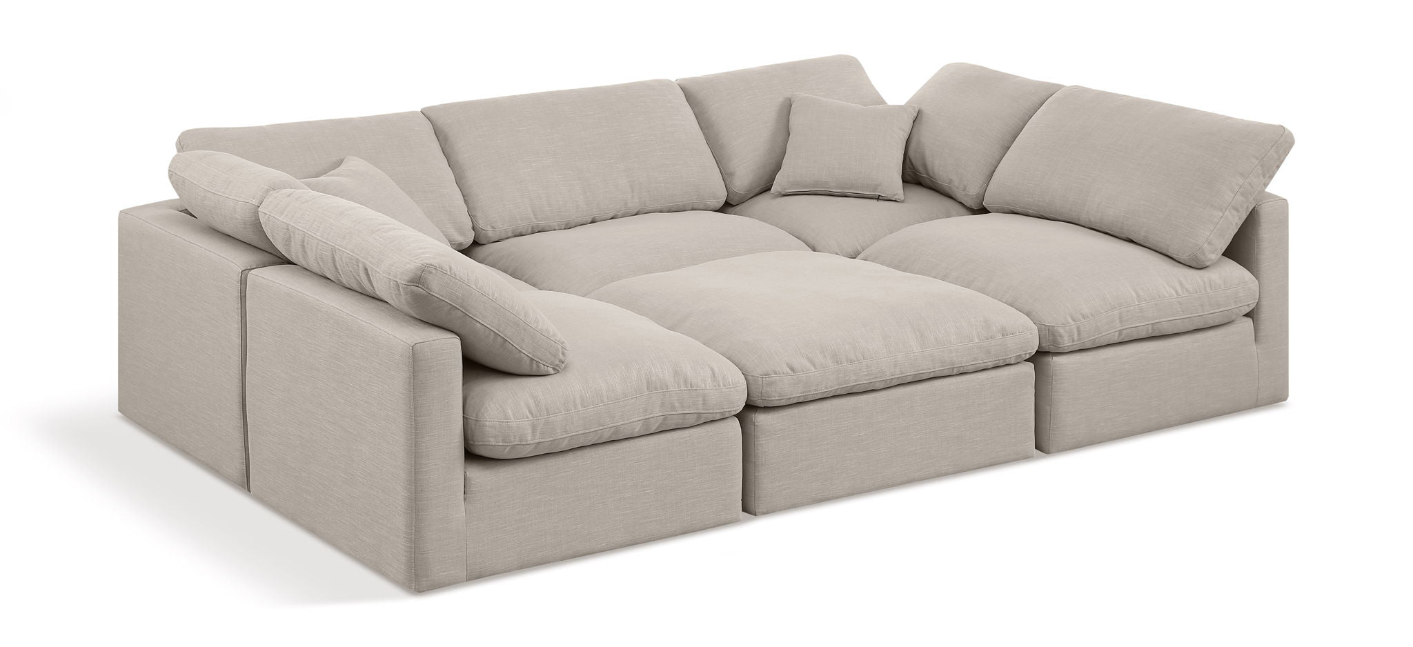 Indulge - Linen 6 Piece Modular Sectional - Urban Living Furniture (Los Angeles, CA)