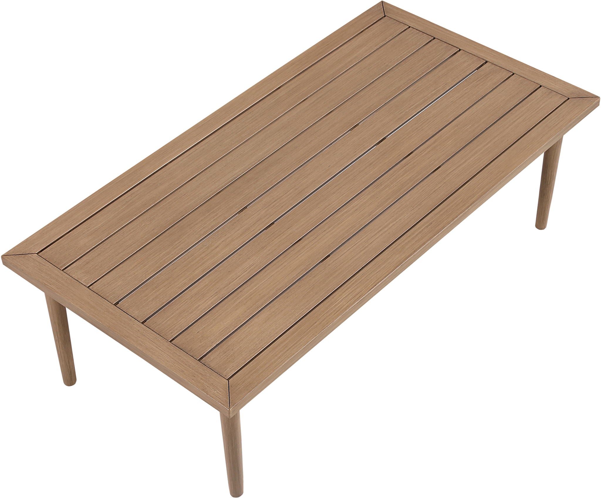 Laguna - Aluminum Outdoor Patio Coffee Table - Natural - Urban Living Furniture (Los Angeles, CA)