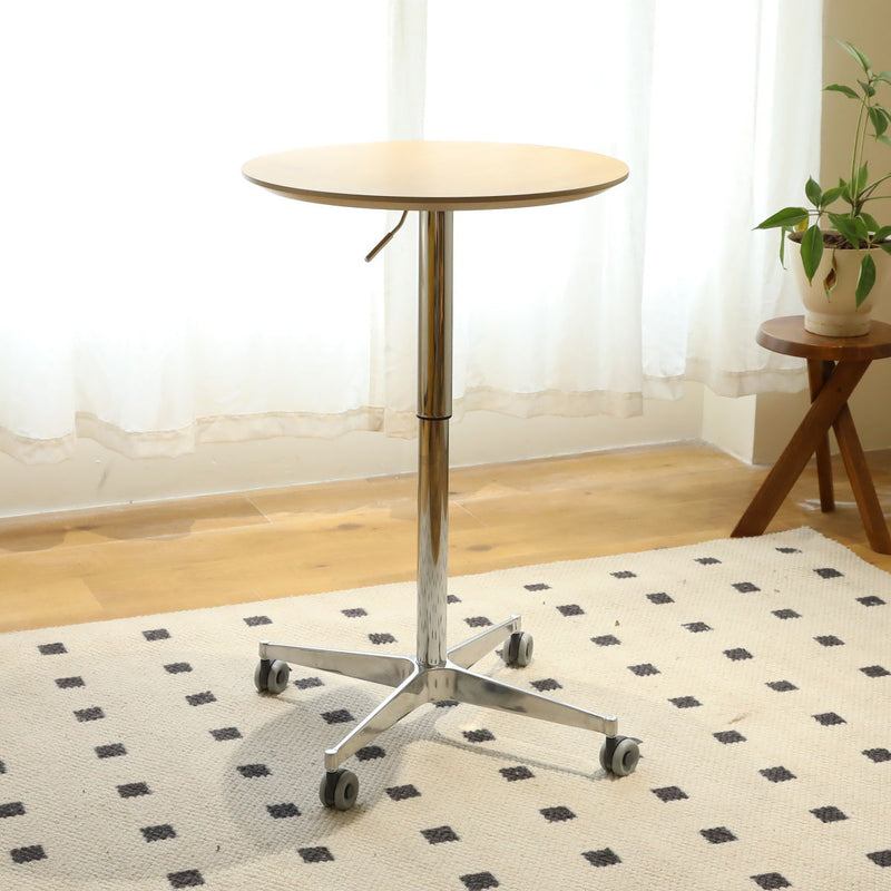 Movable, Adjustable 360 Swivel, Counter Bar Height Table