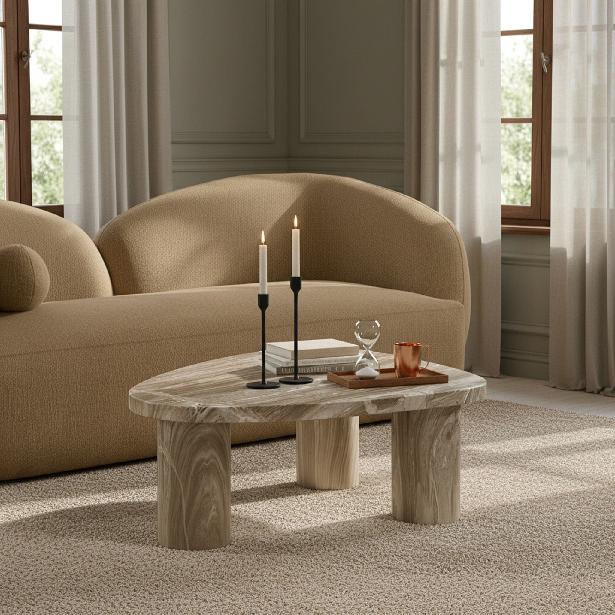 Teramo - Concrete Indoor / Outdoor Coffee Table - Urban Living Furniture (Los Angeles, CA)