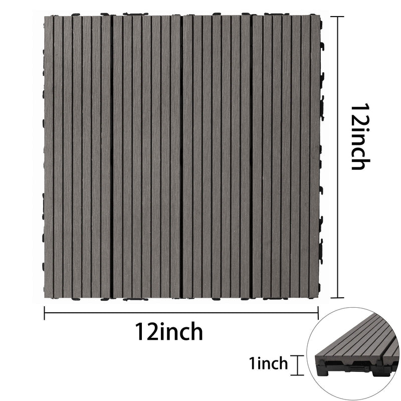 Composite Deck Tiles, Resist Rust, Water, Weather