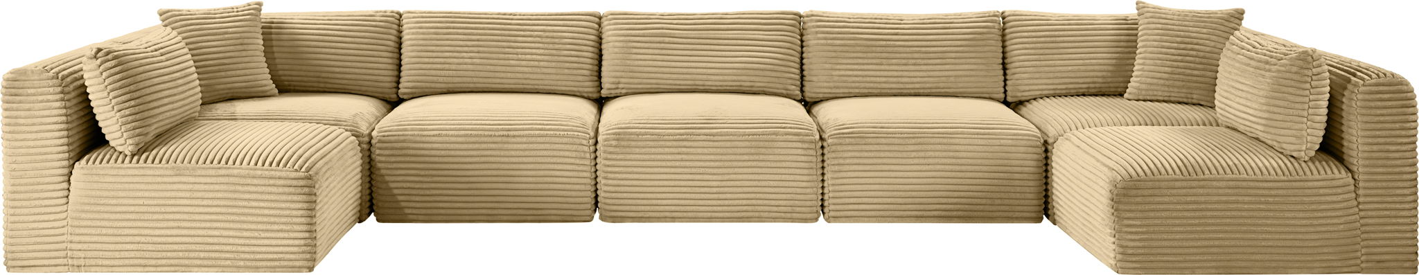 Shaggy - 7 Piece Modular U-Shaped Armless Sectional - Urban Living Furniture (Los Angeles, CA)