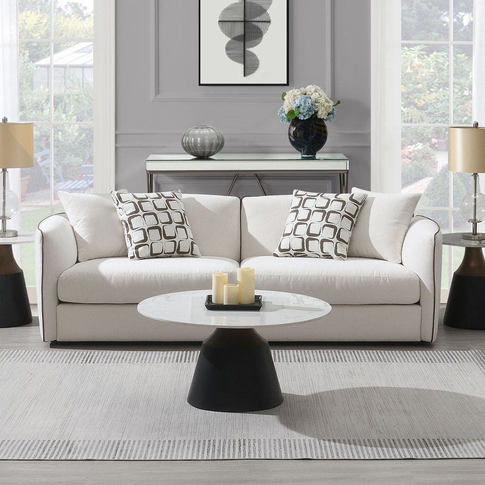 Yolanda - Sofa With 4 Pillows - Beige Chenille - Urban Living Furniture (Los Angeles, CA)