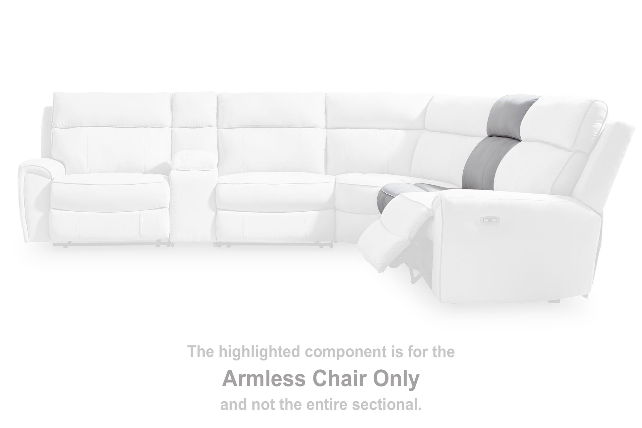 Social Pointe - Pearl / Ash - Armless Chair - Urban Living Furniture (Los Angeles, CA)