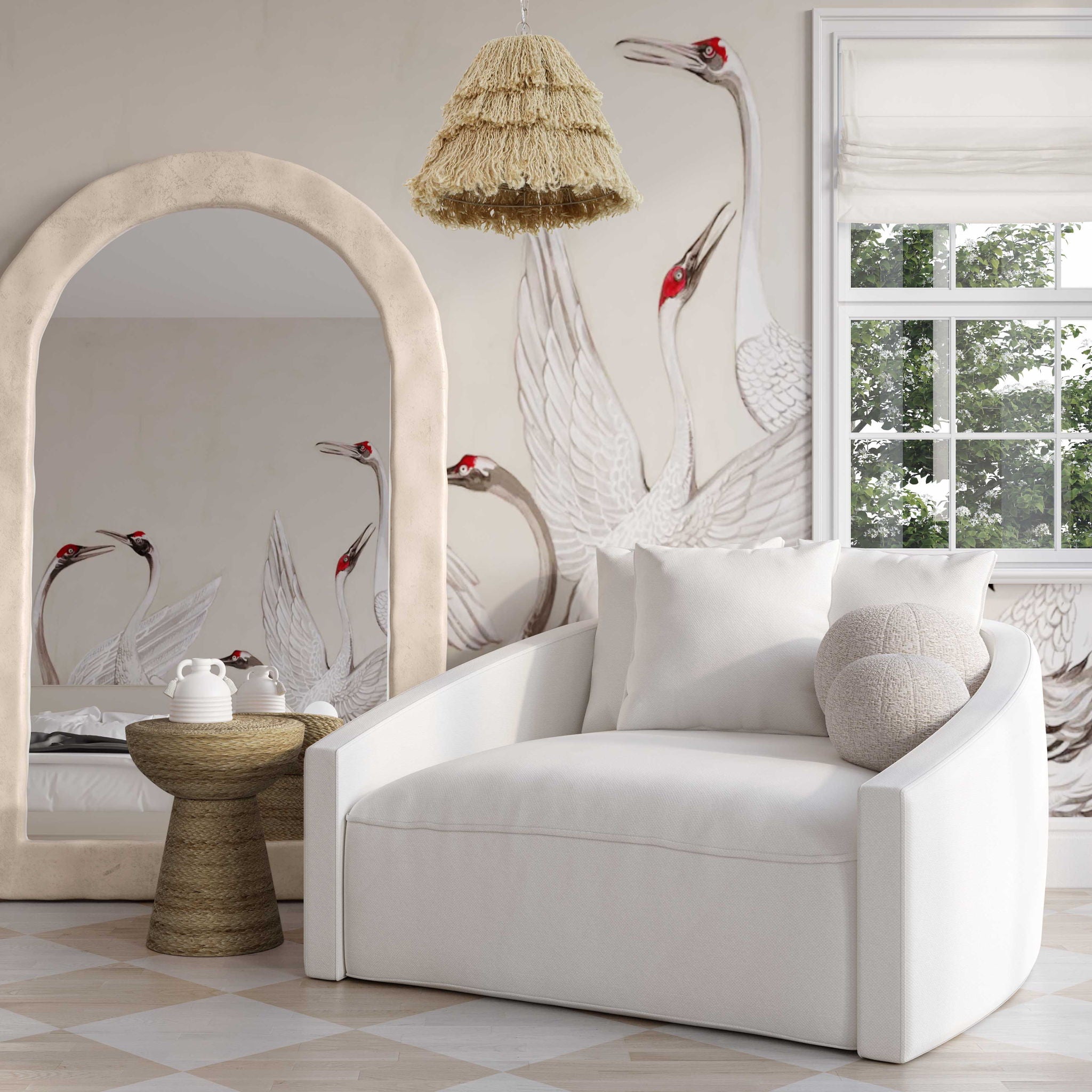Hanim - Linen Daybed - Cream - Urban Living Furniture (Los Angeles, CA)