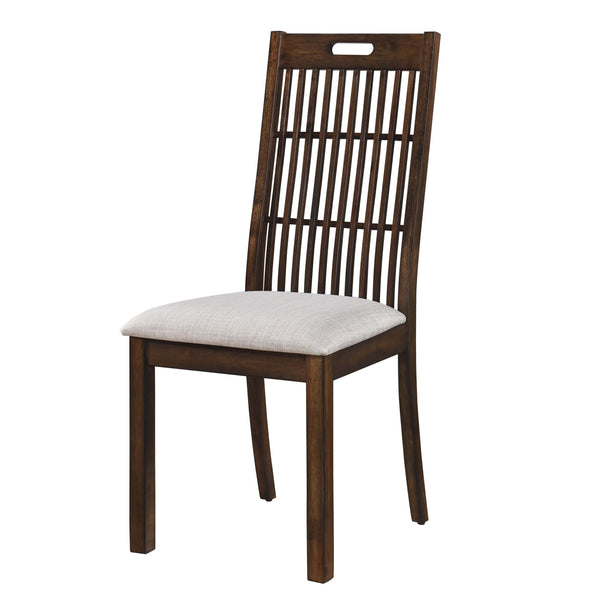 2 Pieces Set Dining Side Chair Rustic Modern Farmhouse Design Retro Design Easy To Assembly - Antique Dark Oak