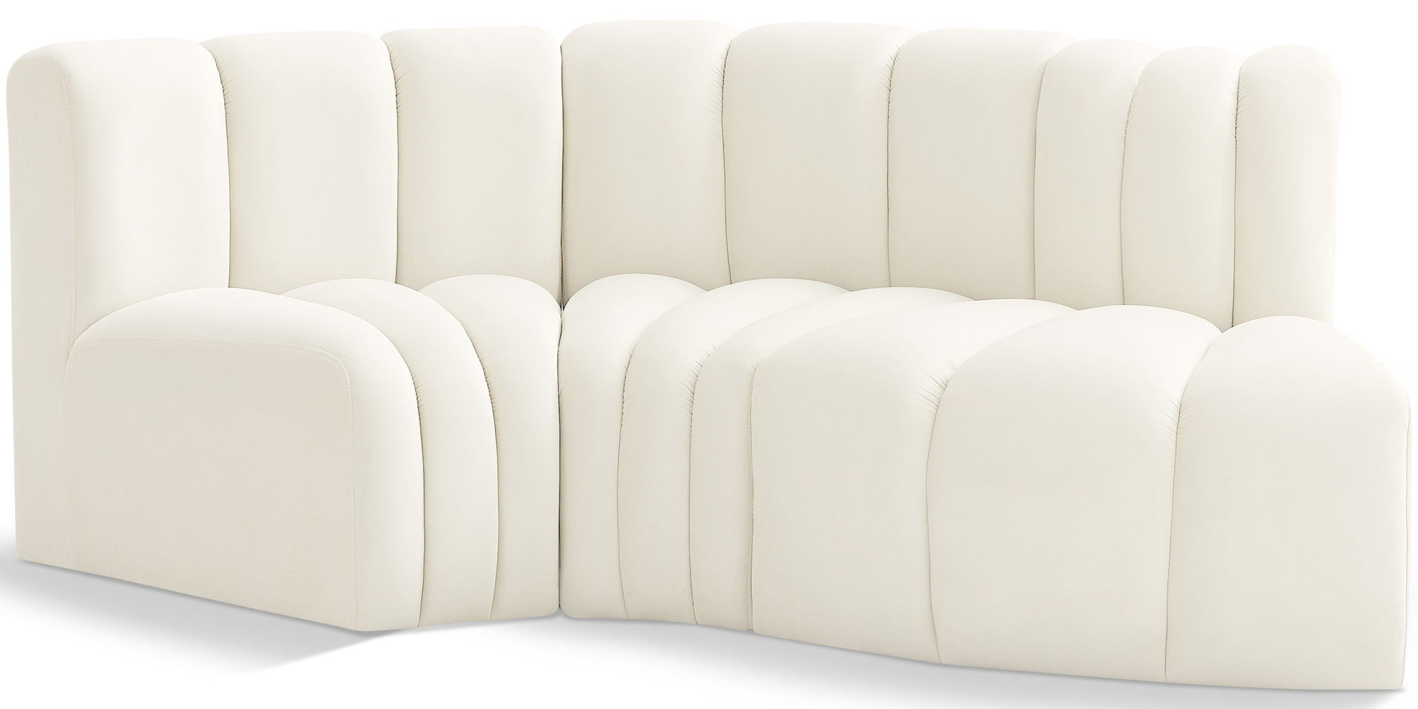 Arc - Velvet 3 Piece Modular L-Shaped Sofa - Urban Living Furniture (Los Angeles, CA)