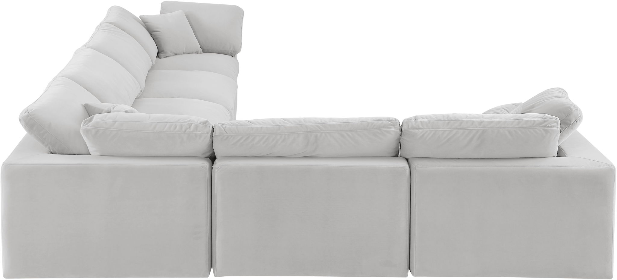 Comfy - 6 Piece Velvet Modular Corner Sectional - Urban Living Furniture (Los Angeles, CA)