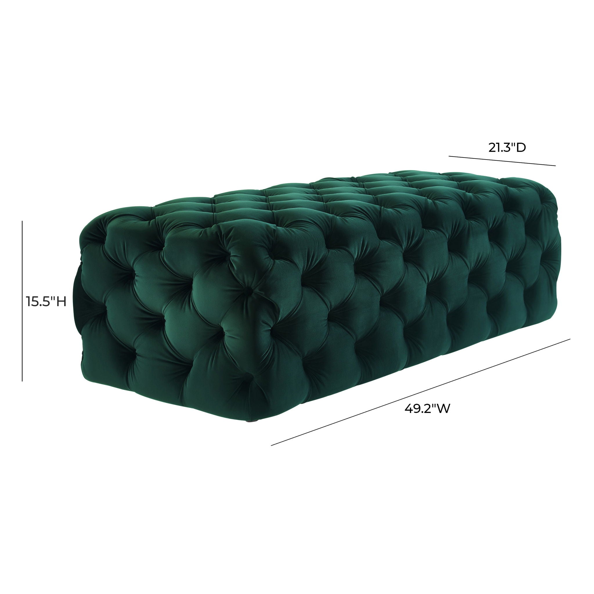 Kaylee - Velvet Ottoman
