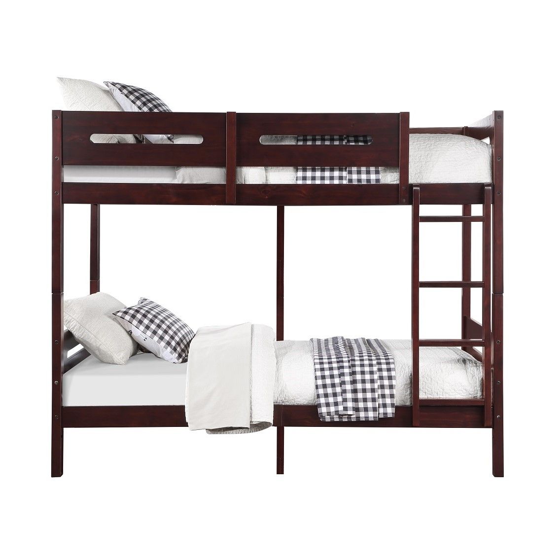 Nissa - Twin Over Twin Bunk Bed - Espresso - Urban Living Furniture (Los Angeles, CA)