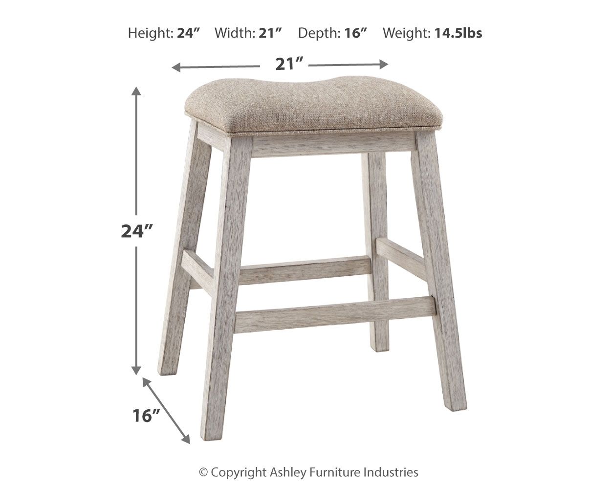 Skempton - White - Upholstered Stool (Set of 2) - Urban Living Furniture (Los Angeles, CA)