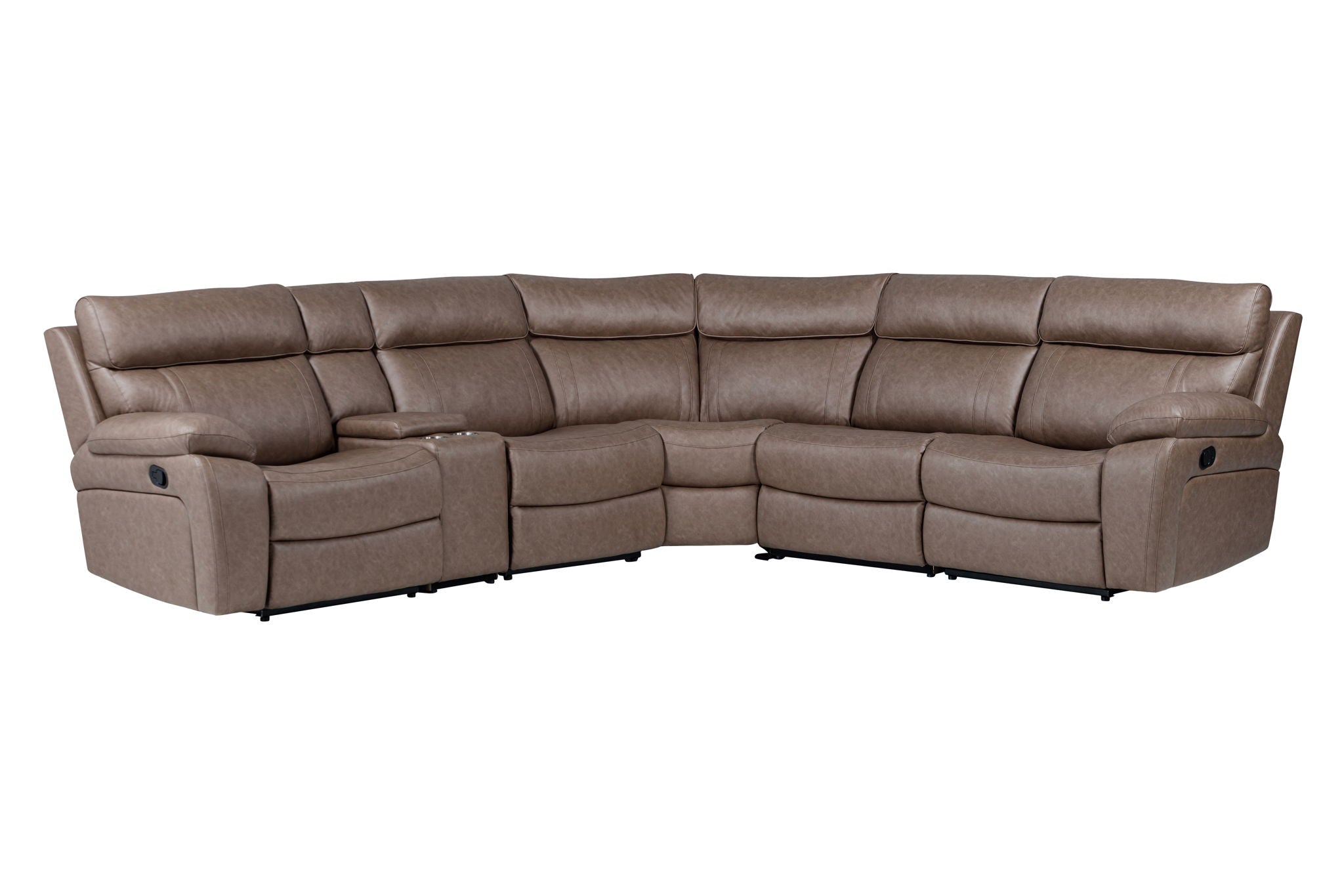 Theon - Modular Manual Reclining Sectional And Entertainment Console - Urban Living Furniture (Los Angeles, CA)