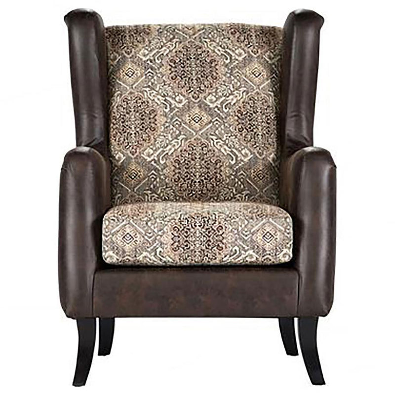 Elmbrook - Upholstered Rolled Arm Sofa Set With Intricate Wood