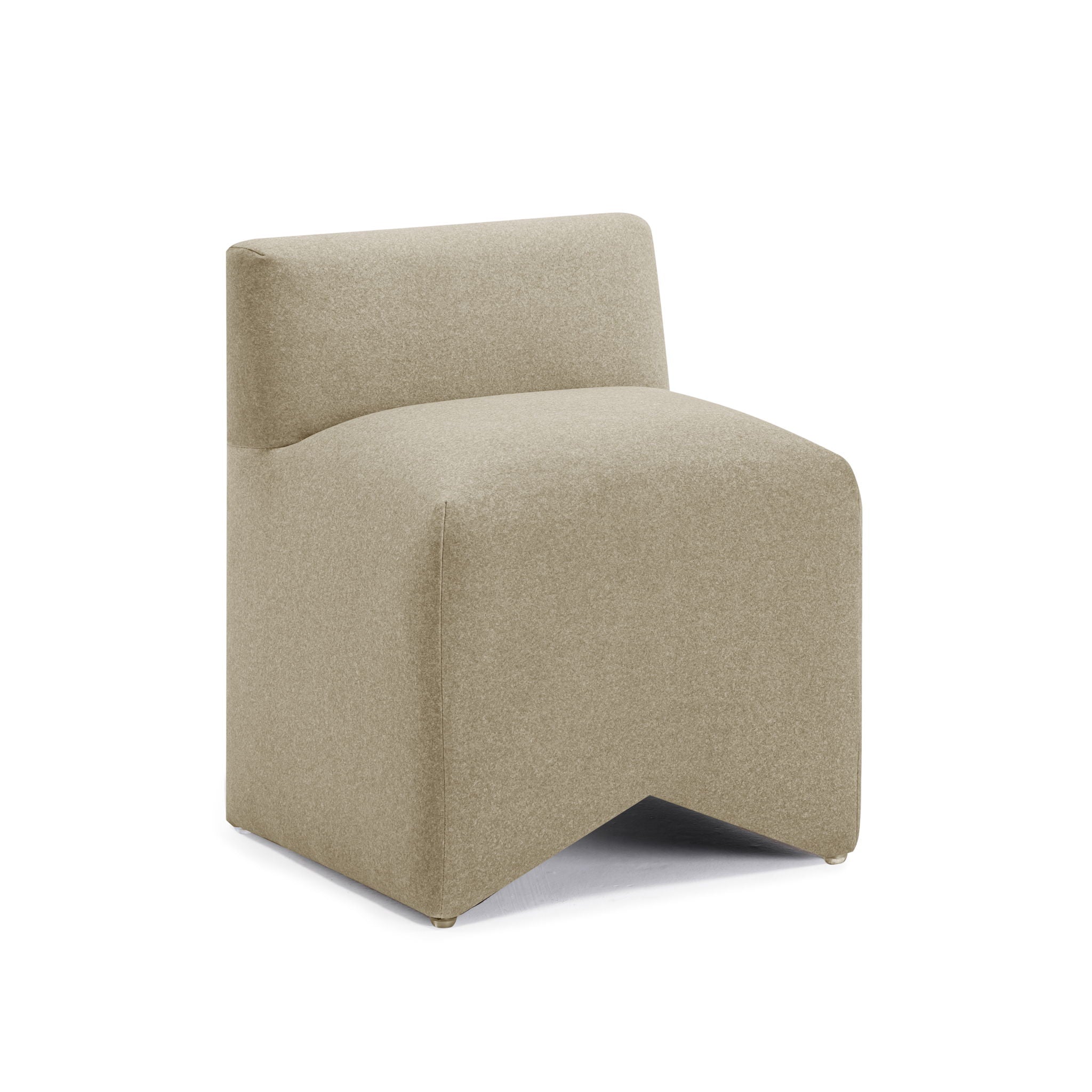 Pippa - Mohair Stool - Taupe - Urban Living Furniture (Los Angeles, CA)