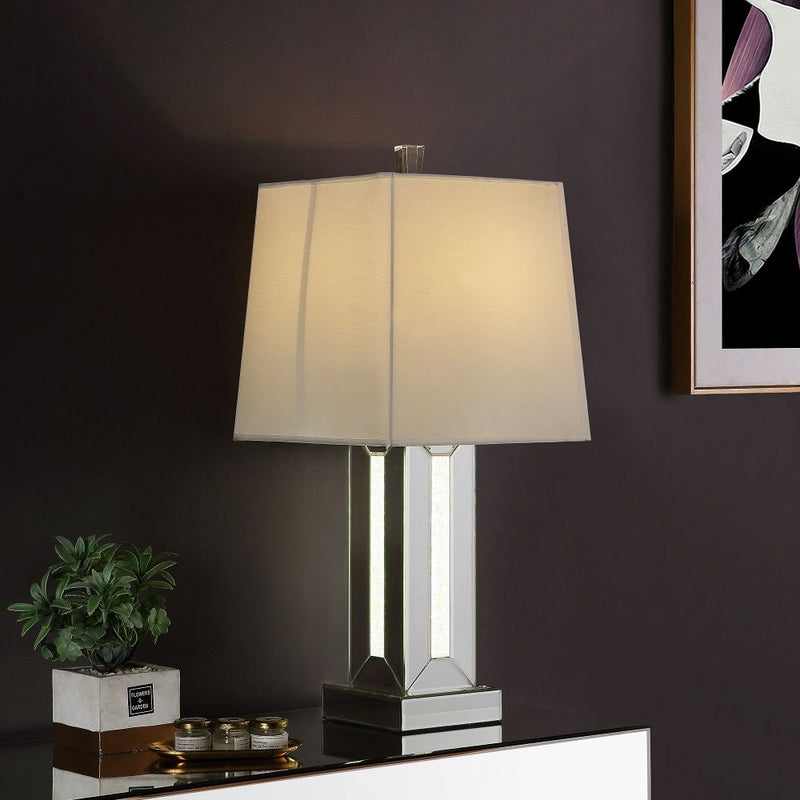 Noralie - Table Lamp - Mirrored & Faux Stones - 32" - Urban Living Furniture (Los Angeles, CA)