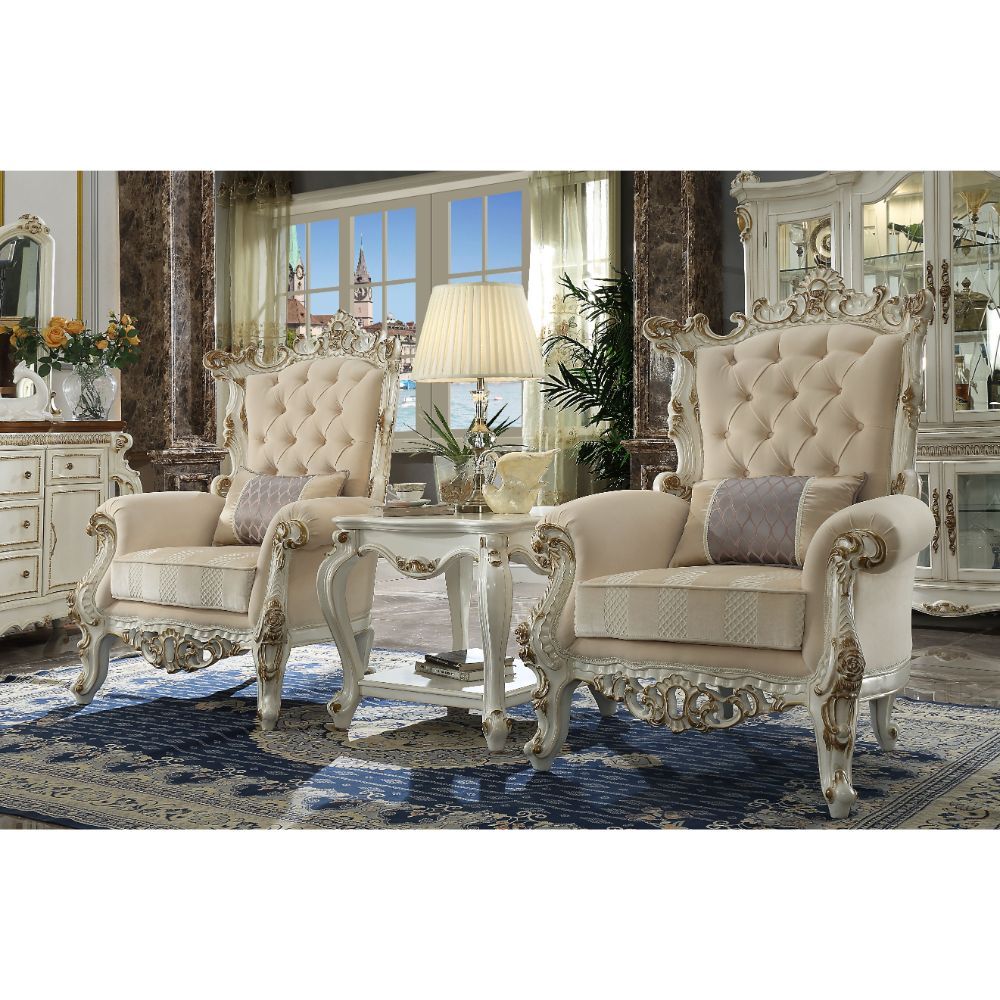 Picardy II - Accent Chair - Fabric & Antique Pearl - Urban Living Furniture (Los Angeles, CA)
