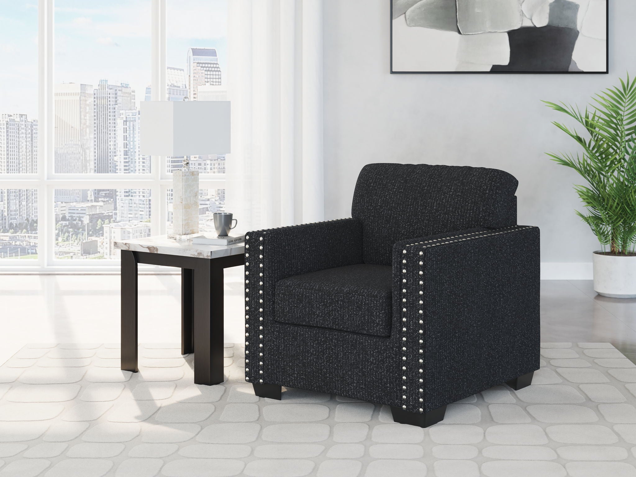 Jasmine Peaks - Chair - Coal - Urban Living Furniture (Los Angeles, CA)