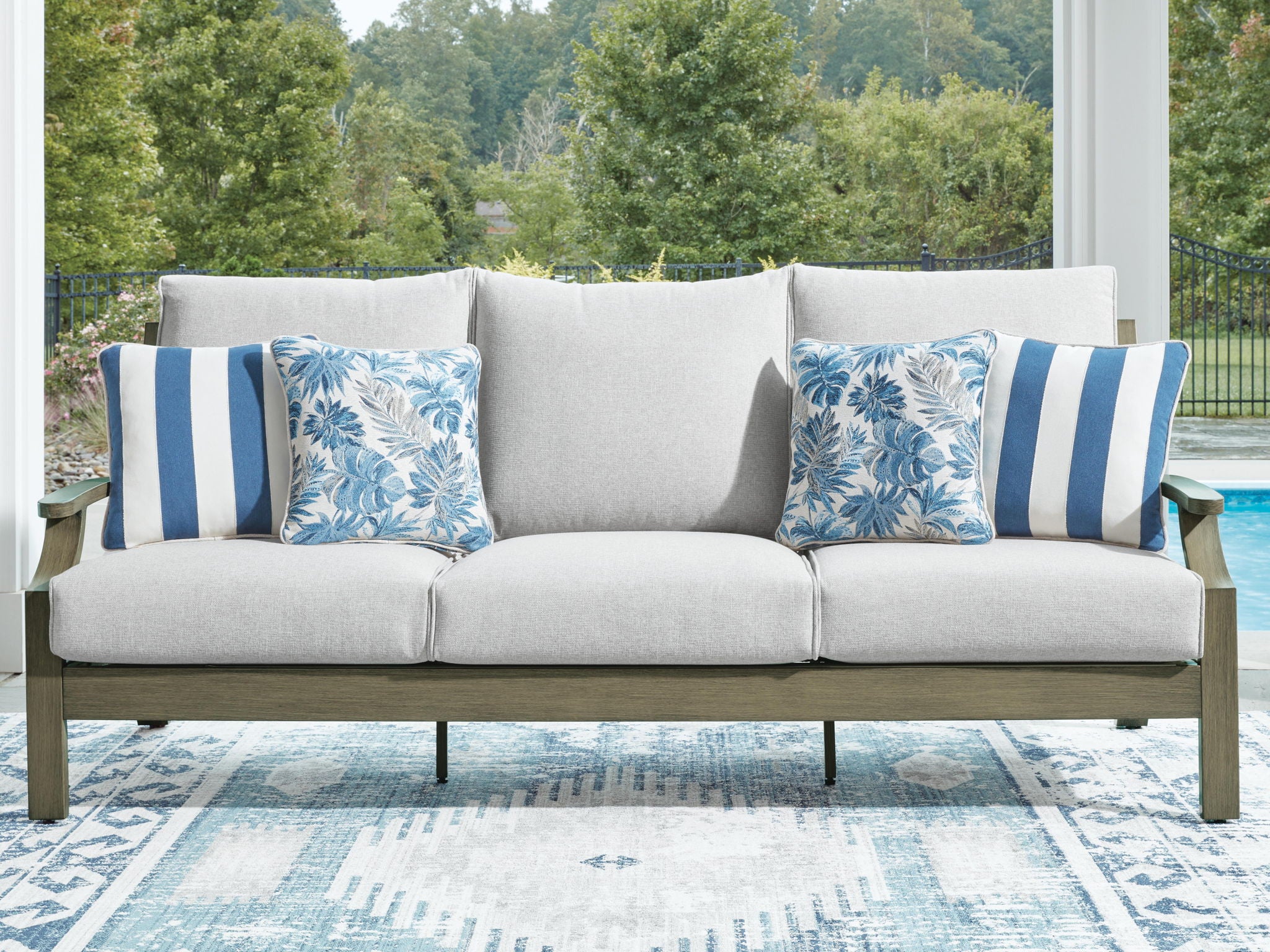Rainier Ranch - Sofa With Cushion - Brown / Beige - Urban Living Furniture (Los Angeles, CA)