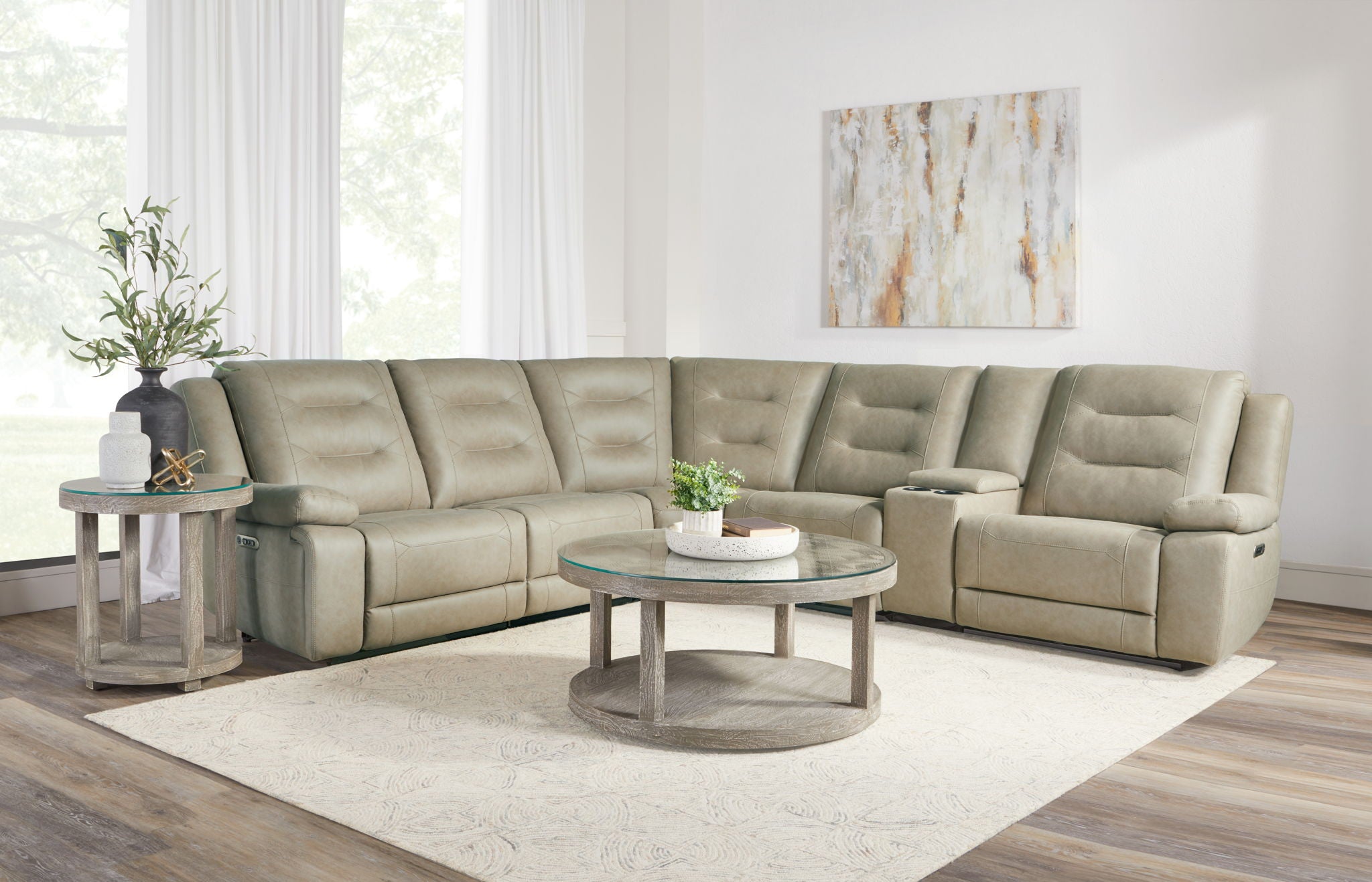 Caldwell - Power Armless Recliner - Tahoe Fog