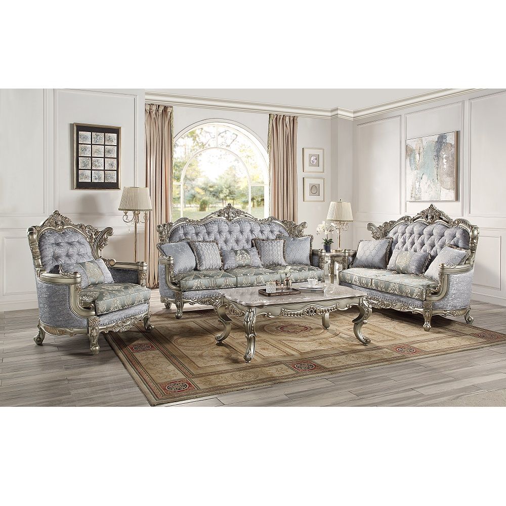 Miliani - Loveseat With 3 Pillows - Antique Bronze - Urban Living Furniture (Los Angeles, CA)